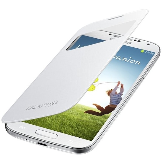 Samsung S-View Flip Cover Galaxy S4 (valkoinen) - Gigantti verkkokauppa