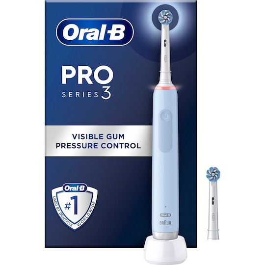 Oral-B Pro 3 sähköhammasharja (sininen) - Gigantti verkkokauppa