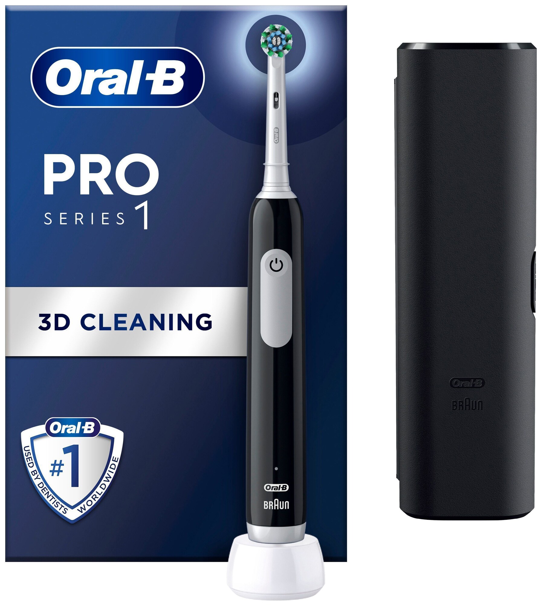 Oral-B Pro 1 sähköhammasharja 914170 (musta) - Gigantti verkkokauppa