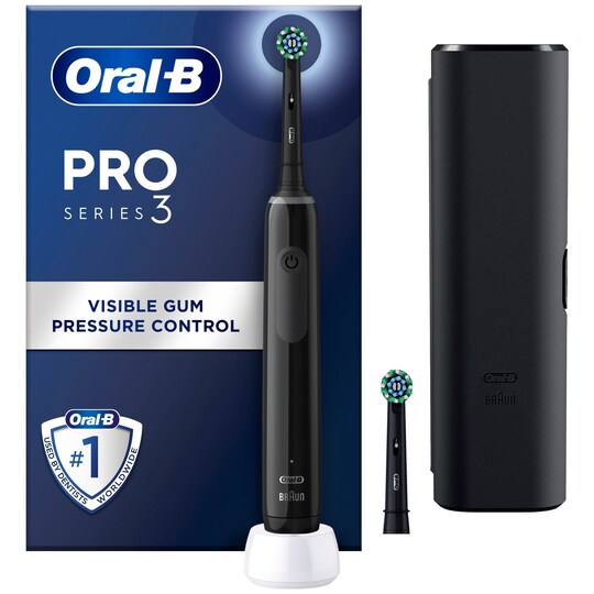 Oral-B Pro 3 sähköhammasharja 759912 (musta) - Gigantti verkkokauppa