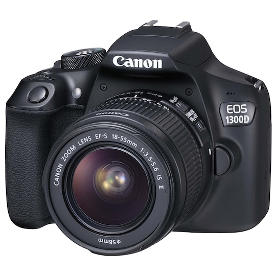 Canon EOS 1300D järjestelmäkamera 18-55mm + lisäakku - Gigantti verkkokauppa