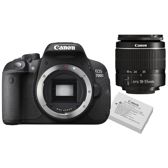 Canon EOS 700D SLR camera kit (objektiivi+akku) - Gigantti verkkokauppa