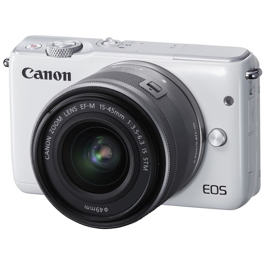 Canon EOS M10 kamera + 15-45 mm objektiivi (valkoinen) - Gigantti  verkkokauppa