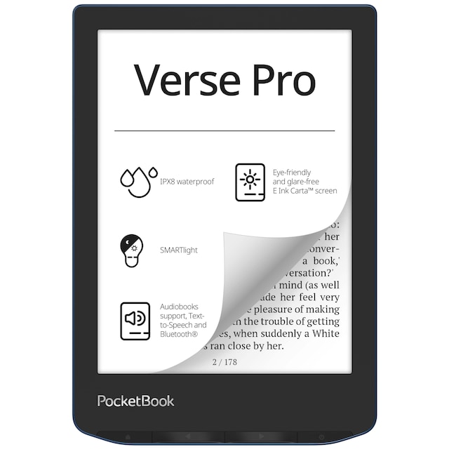 PocketBook Verse Pro e-kirjan lukulaite 16 GB (sininen)