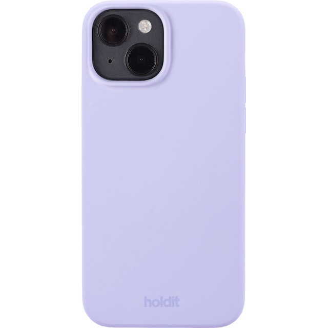 Holdit Silicone iPhone 15 suojakuori (violetti)