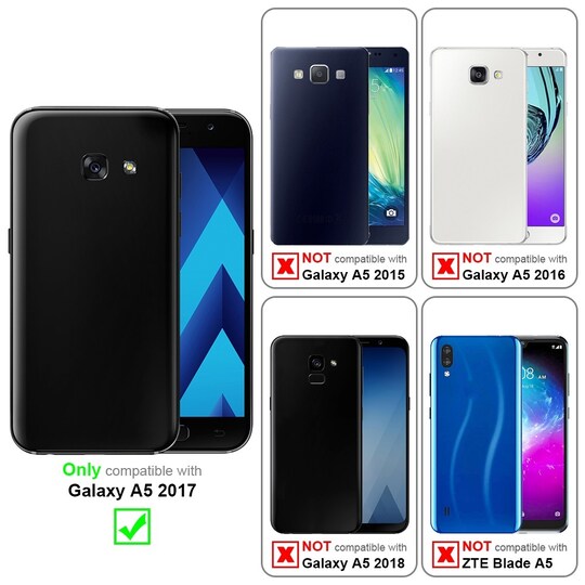 Samsung Galaxy A5 2017 Suojakuori Kotelo (Musta) - Gigantti verkkokauppa