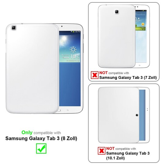 Samsung Galaxy Tab 3 (8 Tulli) Suojakuori Kotelo Case - Gigantti  verkkokauppa