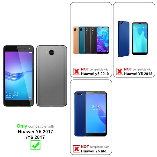 Huawei Y5 2017 / Y6 2017 Suojakuori Kotelo (Ruskea) - Gigantti verkkokauppa