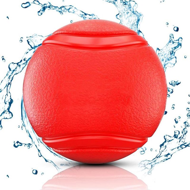 Kumipallo koirille 7 cm pallo koirat (punainen)