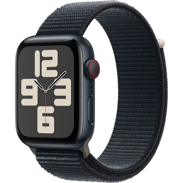 Apple Watch SE 2nd Gen 44mm LTE (keskiyö alu./keskiyö urheiluranneke)