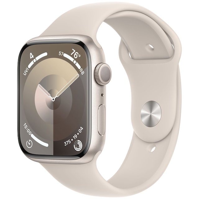 Apple Watch S9 45mm GPS (tähtivalkea alu./tähtivalkea Sport Band) S/M