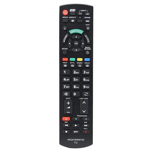 N2QAYB000752 TV-kaukosäätimen vaihto Panasonic TV: lle