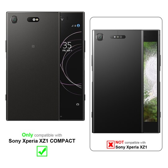 Sony Xperia XZ1 COMPACT Suojakuori Kotelo (Musta) - Gigantti verkkokauppa