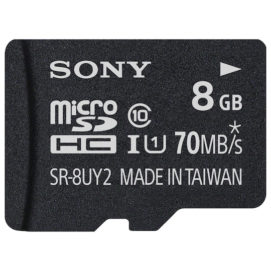 Sony Micro SD muistikortti 8 GB + adapteri - Gigantti verkkokauppa