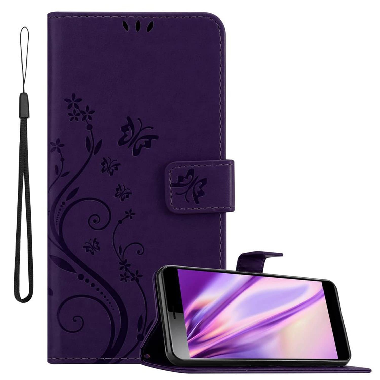 Sony Xperia L3 Suojakuori Lompakkokotelo (Violetti) - Gigantti verkkokauppa