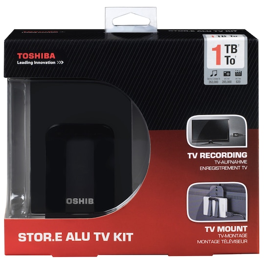 Toshiba Stor.E ALU 1 TB kovalevy TV kit - Gigantti verkkokauppa
