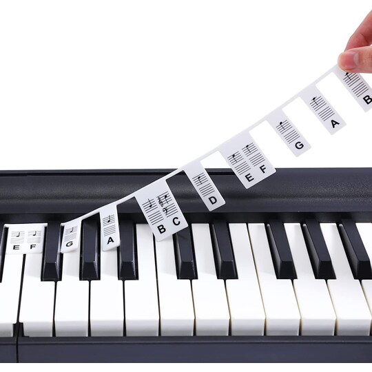Irrotettavat pianon ja kosketinsoittimen etiketit 88 kosketinta Valkoinen -  Gigantti verkkokauppa