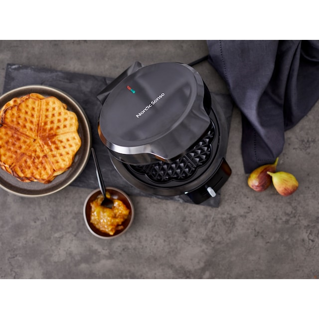 Waffle maker 1000 watt Black