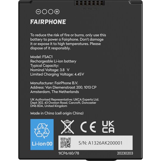 Fairphone 5 puhelimen akku - Gigantti verkkokauppa