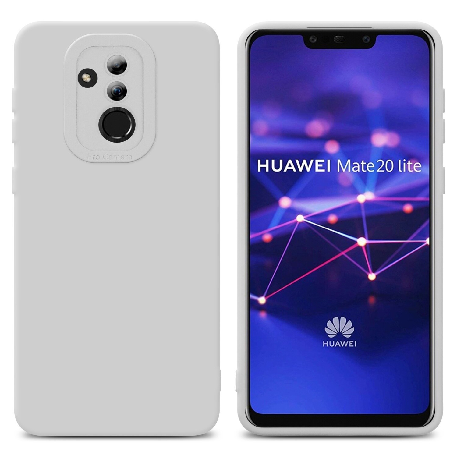 Huawei MATE 20 LITE Suojakuori Kotelo (Valkoinen) - Gigantti verkkokauppa