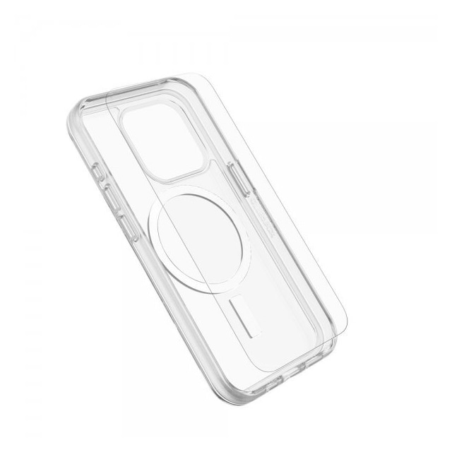 Otterbox iPhone 15 Pro Kuori Näytönsuoja Symmetry Clear MagSafe + Premium Glass