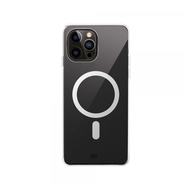 XQISIT iPhone 15 Pro Kuori Flex Case MagSafe Läpinäkyvä Kirkas