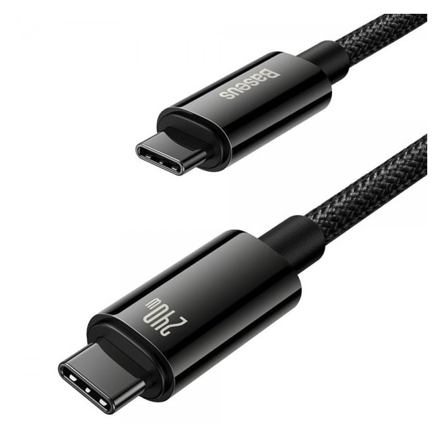 Baseus Kaapeli Tungsten Gold Fast Charging Data Cable 240W USB-C/USB-C 1m