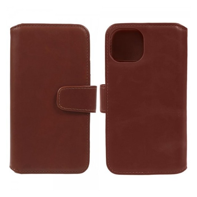 Nordic Covers iPhone 15 Plus Kotelo Essential Leather Maple Brown