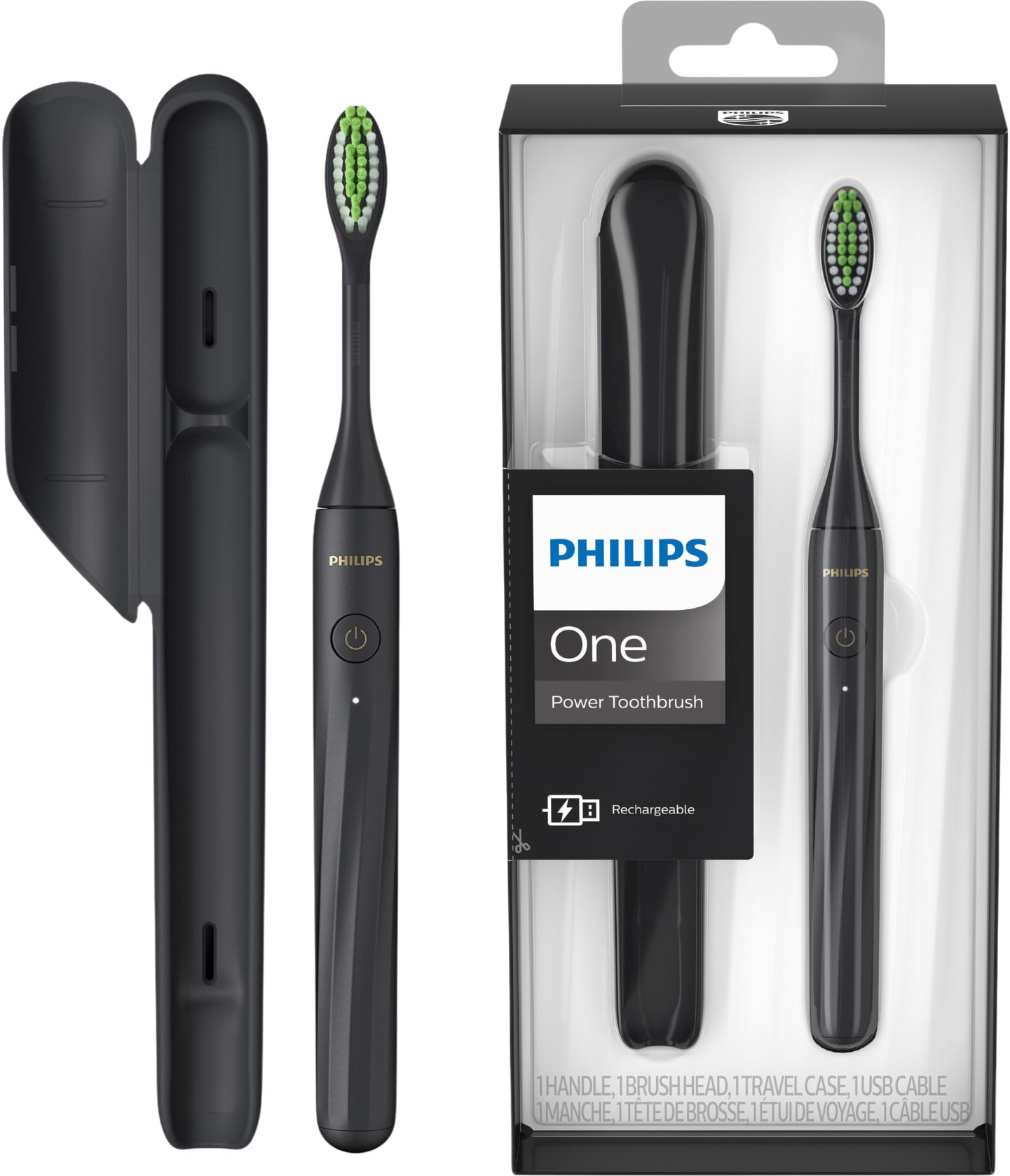 Philips One sähköhammasharja HY1200/26 (varjo) - Gigantti verkkokauppa