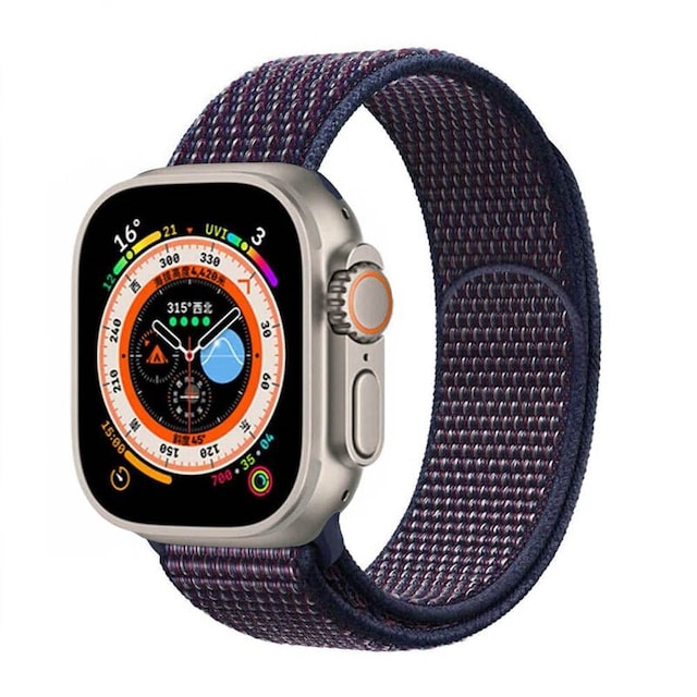 Nailon kellon renneke Apple Watch Ultra 2 (49mm) - Indigo