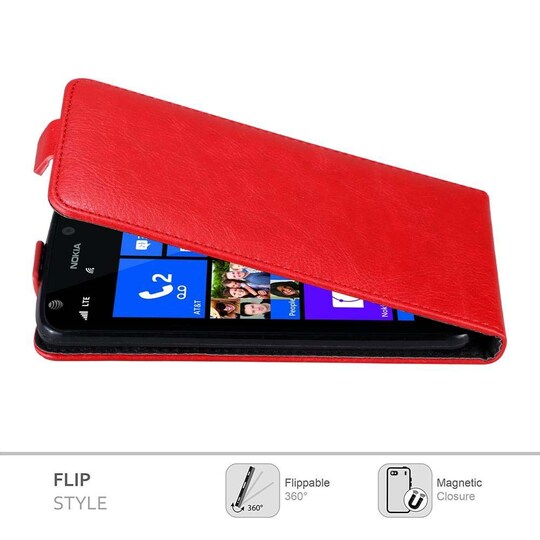 Nokia Lumia 925 Suojakuori Lompakkokotelo (Punainen) - Gigantti verkkokauppa