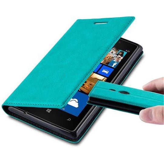 Nokia Lumia 925 Suojakuori Lompakkokotelo (Turkoosi) - Gigantti verkkokauppa