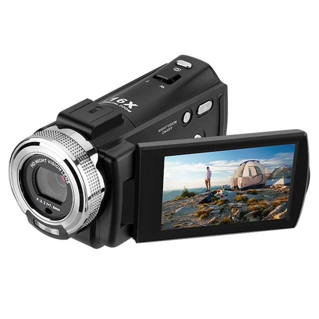 1080P Full HD -videokamera tukee Night Vision Vlog Youtube -kameraa