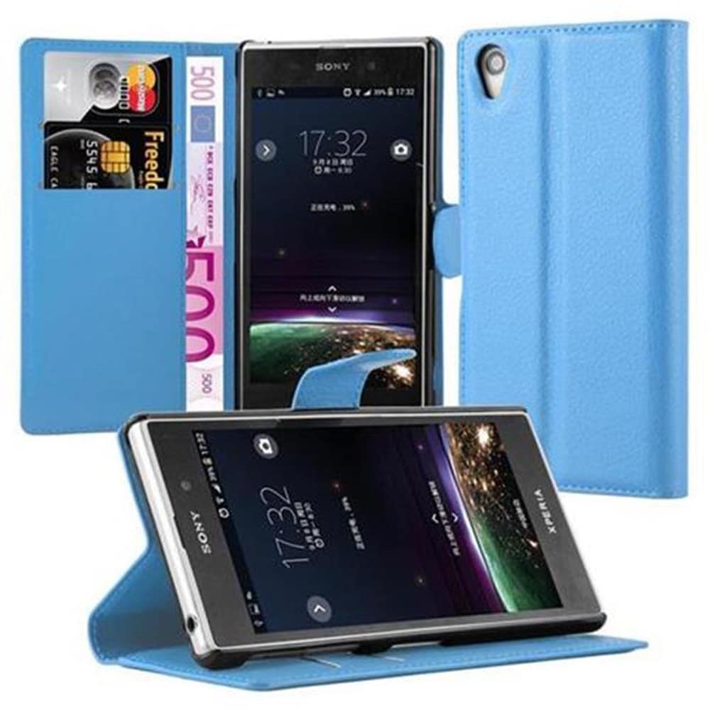 Sony Xperia Z1 Suojakuori Lompakkokotelo (Sininen) - Gigantti verkkokauppa