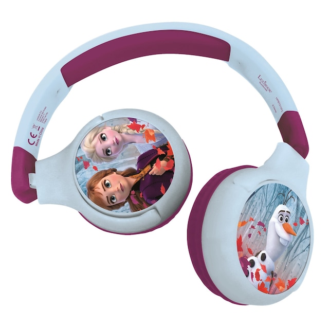 2 in 1 Bluetooth ja langalliset mukavasti kokoontaitettavat kuulokkeet, joissa on lasten turvallinen äänenvoimakkuus Frozen-suunnittelu