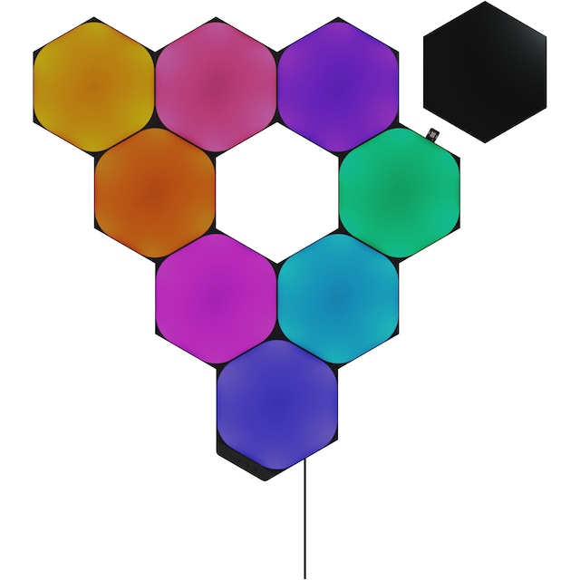 Nanoleaf Shapes Ultra Black Hexagon aloituspakkaus (9 paneelia)