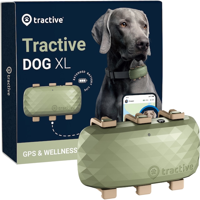  Tractive DOG XL koiran GPS-paikannin (vihreä)