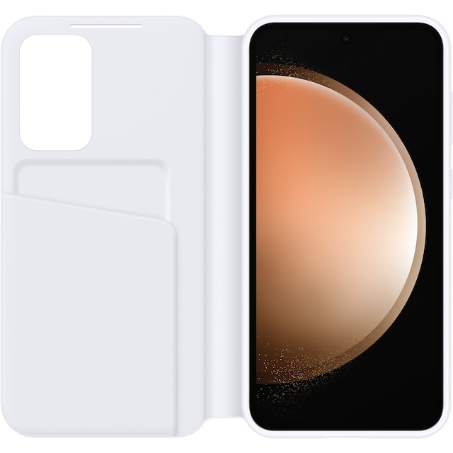 Samsung Galaxy S23 FE Smart View lompakkokotelo (valkoinen)