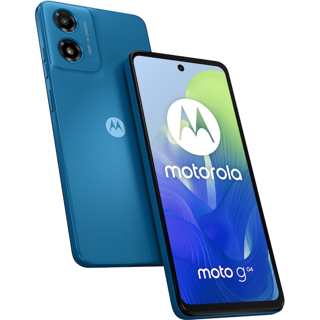Motorola G04 älypuhelin 4/64 GB (sininen)