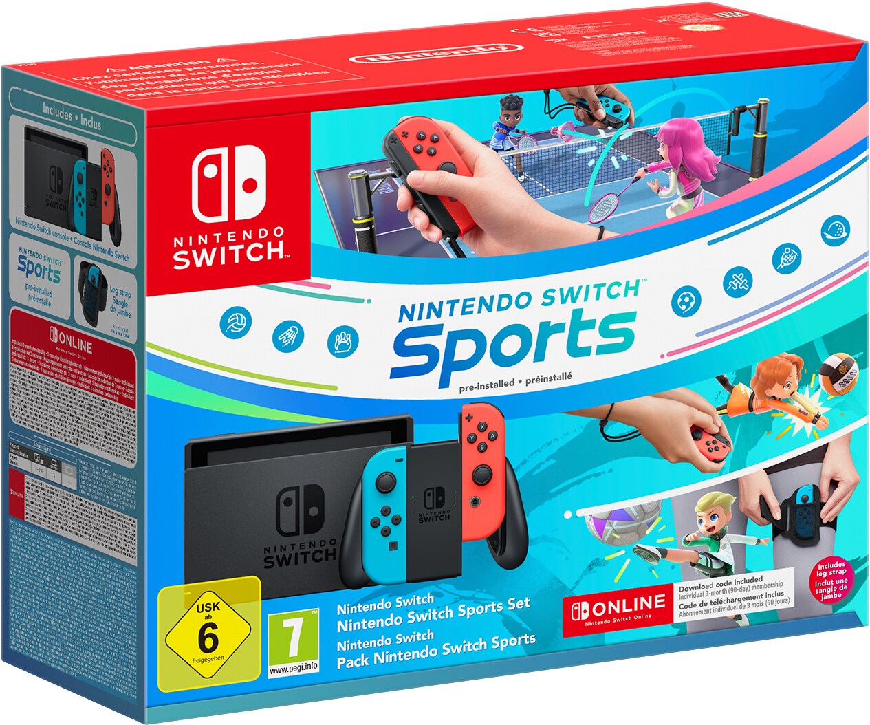 Nintendo Switch pelikonsoli + Switch Sports pakkaus (neon) - Gigantti  verkkokauppa
