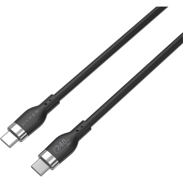 Hyper HyperJuice USB-C to USB-C latauskaapeli 1 m (musta)