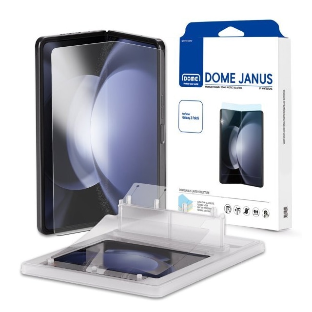 Whitestone Dome Samsung Galaxy Z Fold 5 Näytönsuoja Dome Janus Ultra Thin Glass