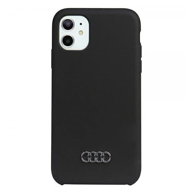Audi iPhone 12/iPhone 12 Pro Kuori Silikoni Musta