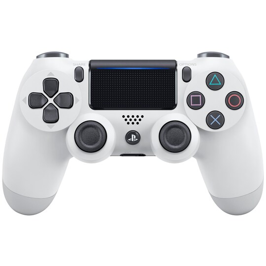 PlayStation 4 DualShock 4 ohjain (valkoinen) - Gigantti verkkokauppa