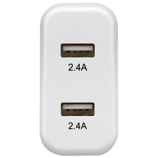 Sandstrøm matkalaturi 2 x USB 4.8A (valkoinen) - Gigantti verkkokauppa
