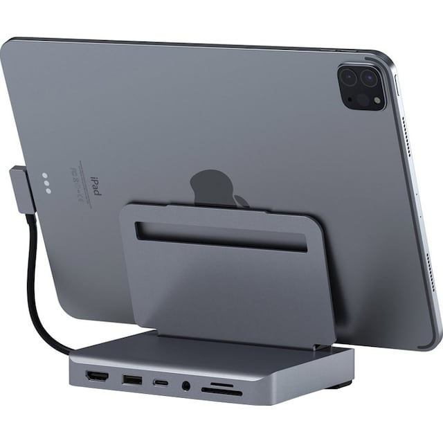 Satechi iPad Pro hubi tabletille (harmaa)