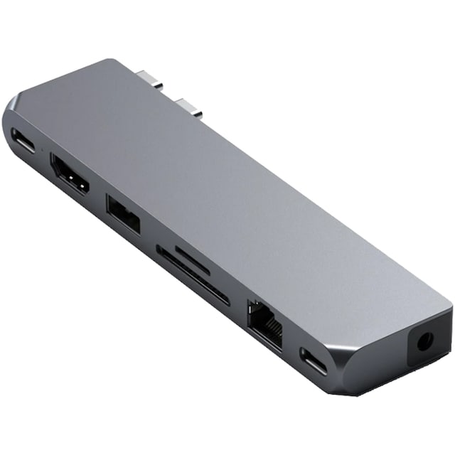 Satechi Pro Max USB-C hubi (harmaa)