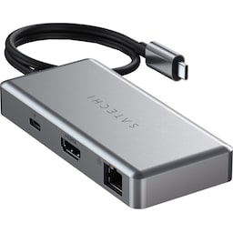 Satechi Multiport USB-C Chromebook hubi (harmaa)