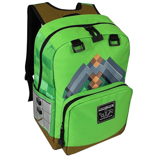 Minecraft Pickaxe Adventure reppu (vihreä) - Gigantti verkkokauppa