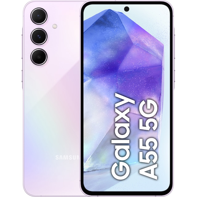 Samsung Galaxy A55 5G älypuhelin 8/256 GB (violetti)